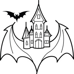 Halloween coloring book for kids and adults