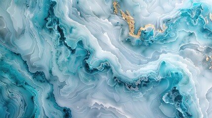 Artistic image of stucco or marble background surface in pastel light blue white and turquoise colors 