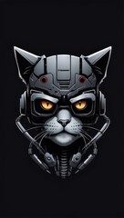 “Binary Whiskers: The Techno-Cat Sentinel”