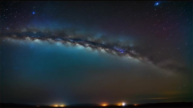 The milky way floating across the sky loop - looping background