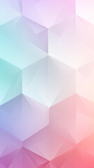 Obraz premium Geometric Abstract Image Pattern Background, Hexagonal Shapes in Pastel Colors, Wallpaper, Background, Cell Phone Cover and Screen, Smartphone, Computer, Laptop, 9:16 Format - PNG
