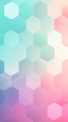 Geometric Abstract Image Pattern Background, Hexagonal Shapes in Pastel Colors, Wallpaper, Background, Cell Phone Cover and Screen, Smartphone, Computer, Laptop, 9:16 Format - PNG