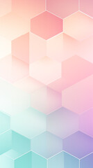 Geometric Abstract Image Pattern Background, Hexagonal Shapes in Pastel Colors, Wallpaper, Background, Cell Phone Cover and Screen, Smartphone, Computer, Laptop, 9:16 Format - PNG