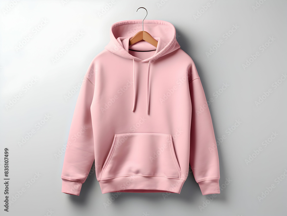 Wall mural premium hoodie mockup, fashionable hoodie on hanger, clothing mockup, apparel hoodie mockup