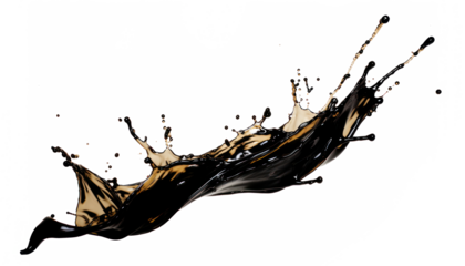 PNG Oil black line white background.