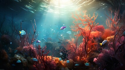 The beauty of the coral reefs and their inhabitants