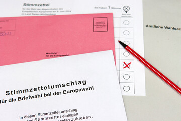 Briefwahlunterlagen zur Europawahl