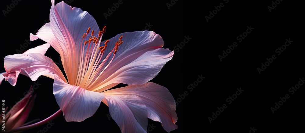 Leinwandbilder Close range view of a flower with space for text or graphics. with copy space image. Place for adding text or design