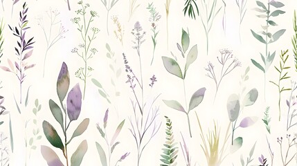 Ethereal Botanical Arrangement of Delicate Foliage and Greenery