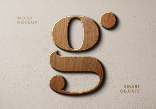 Wood Sign Logo Mockup