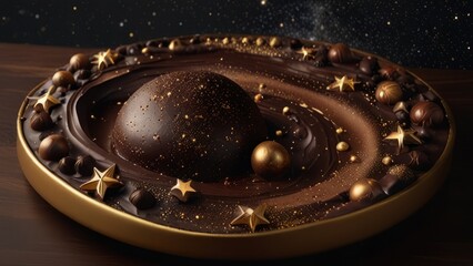 Obraz premium World Chocolate Day. Delicious and sweet chocolate.