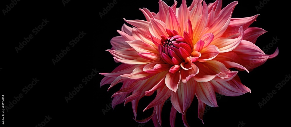 Fototapete Close range view of a flower with space for text or graphics. with copy space image. Place for adding text or design
