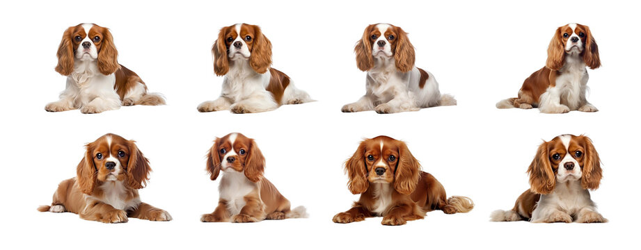 Cute animal png element set on transparent background