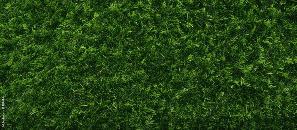 Poster Top view of a textured green grass surface with copy space image.
