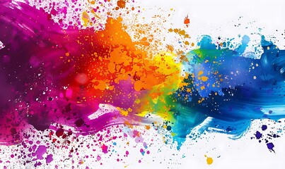 Fototapeta premium Abstract artistic watercolor splash background 