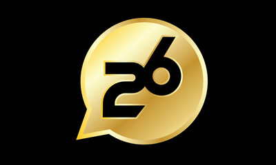 Number 3D Gold Logo Circle Triangle Modern
