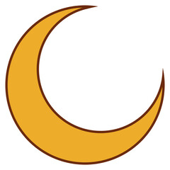 crescent moon cartoon