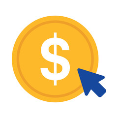 Mouse Clicking Dollar Coin