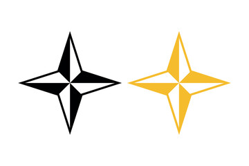 Nautical Star Black And Yellow