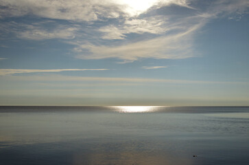 Lake Ladoga in morning.