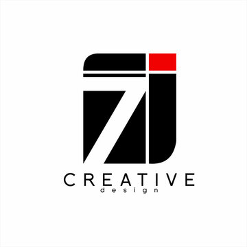 Geometric abstract 7i logo design with cross in negative space.