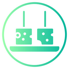 cheese gradient icon