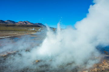View of Geysers del Tatio at Atacama Desert - Atacama, Chile