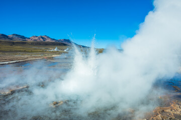 View of Geysers del Tatio at Atacama Desert - Atacama, Chile