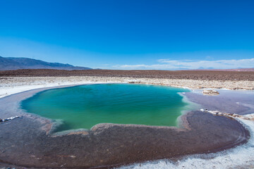 View of the Hidden Lagoons of Baltinache (Lagunas Escondidas de Baltinache) - Atacama, Chile