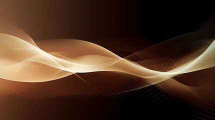 Fototapeta premium abstract light brown background with lines. illustration technology