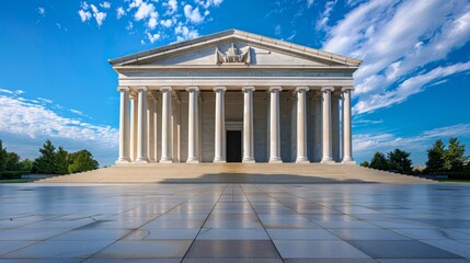 Obraz premium Memorial in Washington DC Iconic Landmark and Tourist Attraction.