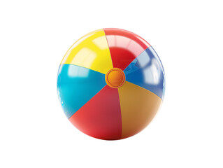 Obraz premium Beach Ball Die Cut PNG Style Isolated on White and Transparent Background