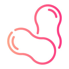 peanut gradient icon
