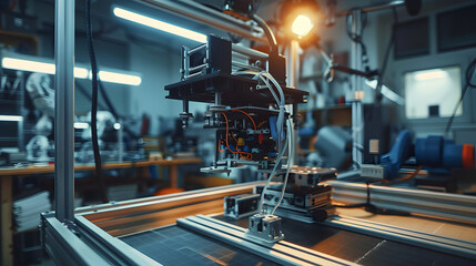 A large industrial steel factory with many machines and pipes