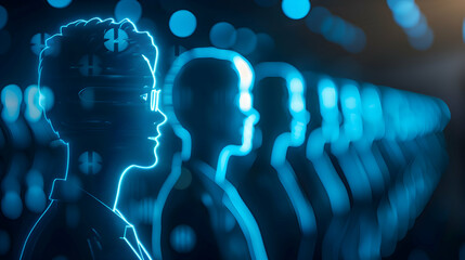 Professional HR Leader Concept: A Realistic Image of Employee Development Symbols During a Townhall Meeting, Perfect for HR and Corporate Culture Ads