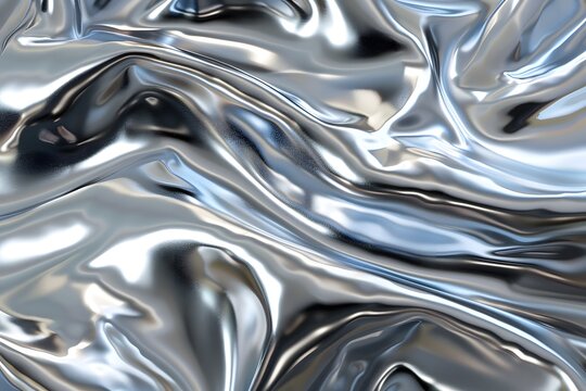 a liquid silver chromatic background