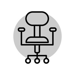 Office chair icon PNG