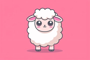a cartoon of a sheep