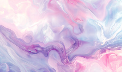 Fototapeta premium A soft pastel marble pattern with delicate swirls of pink, purple and blue, creating an elegant background for design projects that need to convey luxury or romantic vibes