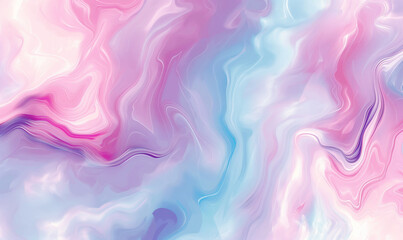 Fototapeta premium A soft pastel marble pattern with delicate swirls of pink, purple and blue, creating an elegant background for design projects that need to convey luxury or romantic vibes