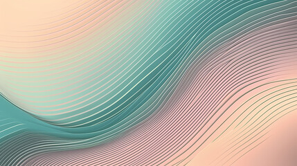 Fototapeta premium abstract pastel colors background with lines. illustration technology