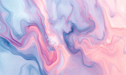 Fototapeta premium A soft pastel marble pattern with delicate swirls of pink, purple and blue, creating an elegant background for design projects that need to convey luxury or romantic vibes