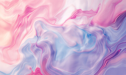 Fototapeta premium A soft pastel marble pattern with delicate swirls of pink, purple and blue, creating an elegant background for design projects that need to convey luxury or romantic vibes