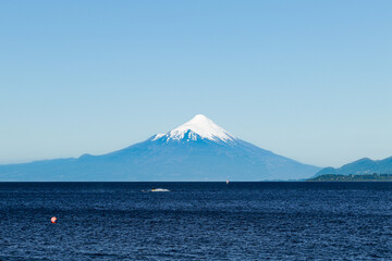 Fototapeta premium Um linda vista da natureza no Chile