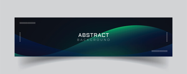 Linkedin banner abstract shiny background