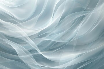 Fototapeta premium Fine, abstract lines in light gray and blue, representing pathways and connectivity