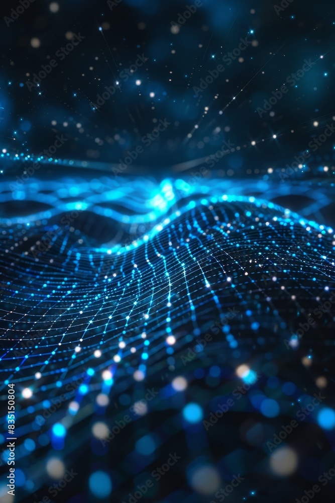 Aufkleber modern technology concept: digital background perfect for tech processes, neural networks.