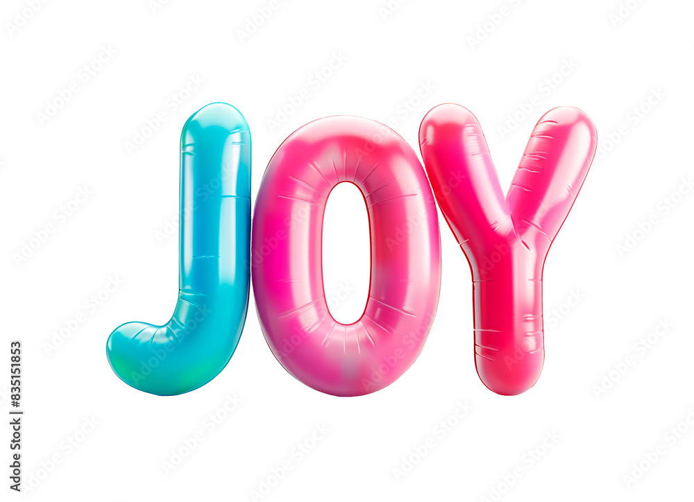 Fototapete ai generated photo with inflatable color letters 