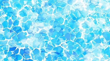 Bright Blue Mosaic Texture