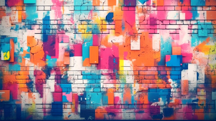 art design on wall background